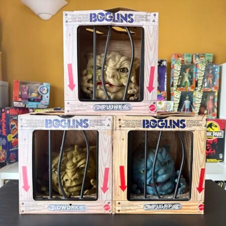 Boglins Set of 3 Dwork, Plunk, Flurp 1987 Mattel